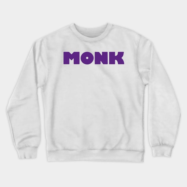 Monk Purple Crewneck Sweatshirt by Every Hornets Boxscore